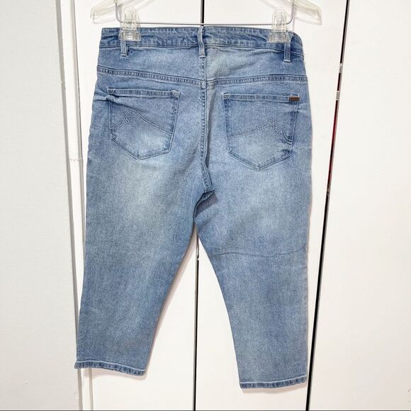 Max Jeans Women Capri Denim Size 8 Blue - Picture 3 of 15